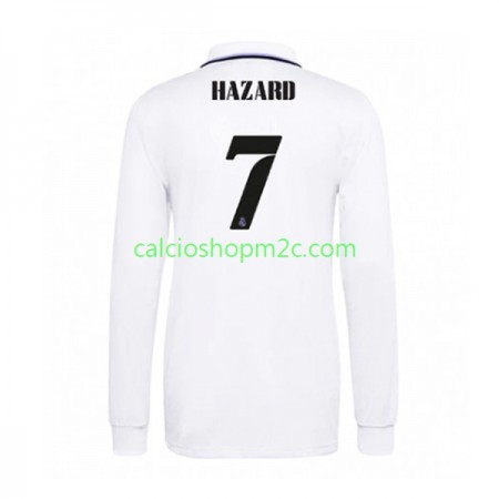 Real Madrid Eden Hazard 7 Maglia Prima 2022/2023 Manica Lunga